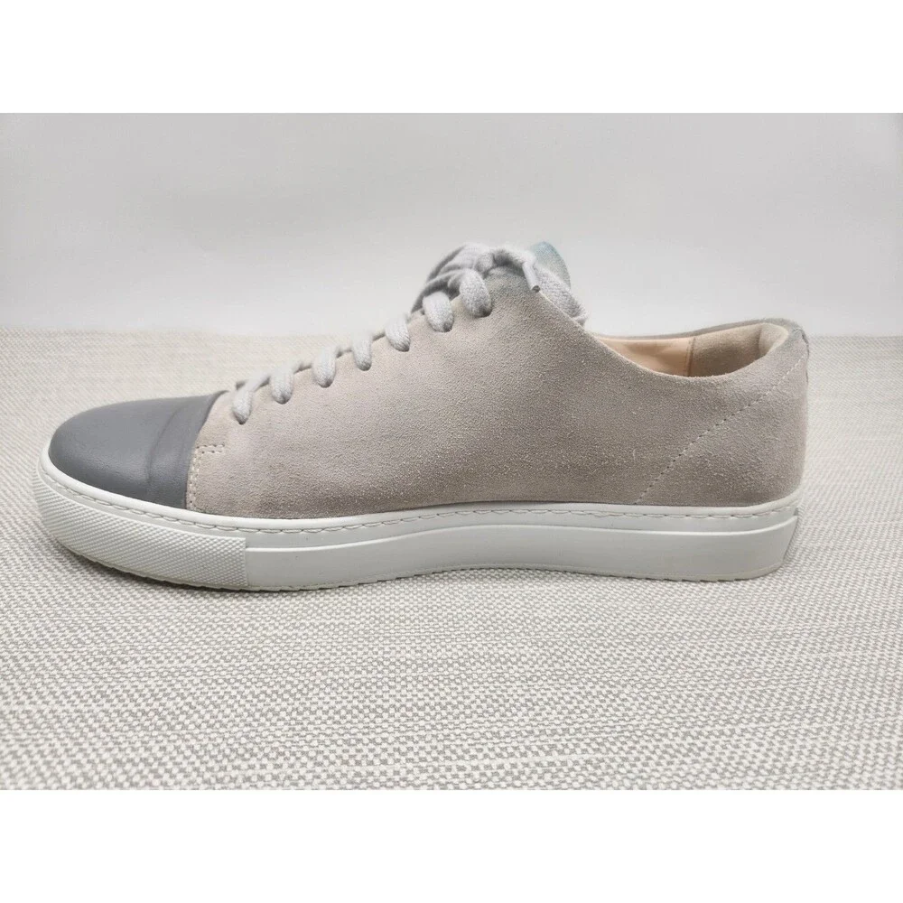 Alex Arigado Cap Toe Sneaker Size 9 Gray Leather Suede Lace Up Casual
